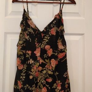 Reformation Backless Floral Camisole Top